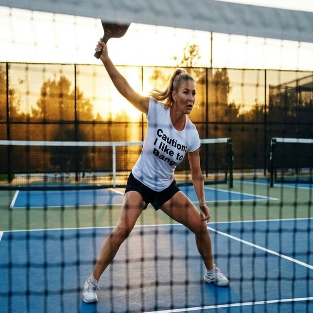 Caution: I like to Bang! - woman's short sleeve