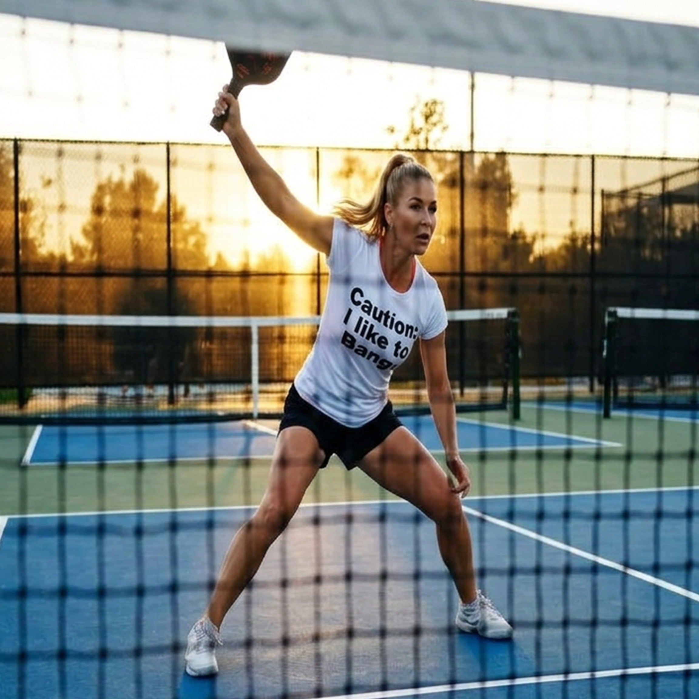 Caution: I like to Bang! - woman's short sleeve